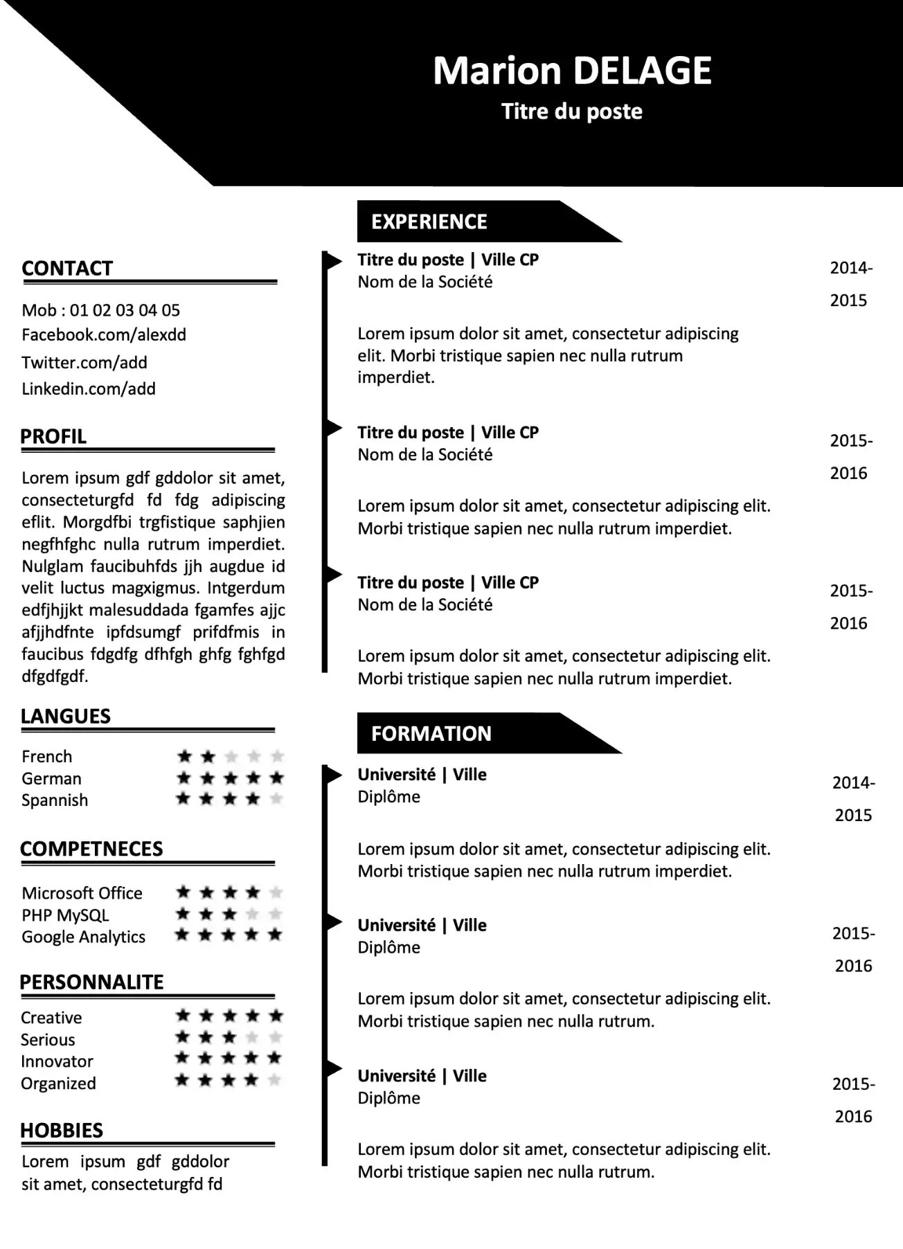 cv powerpoint