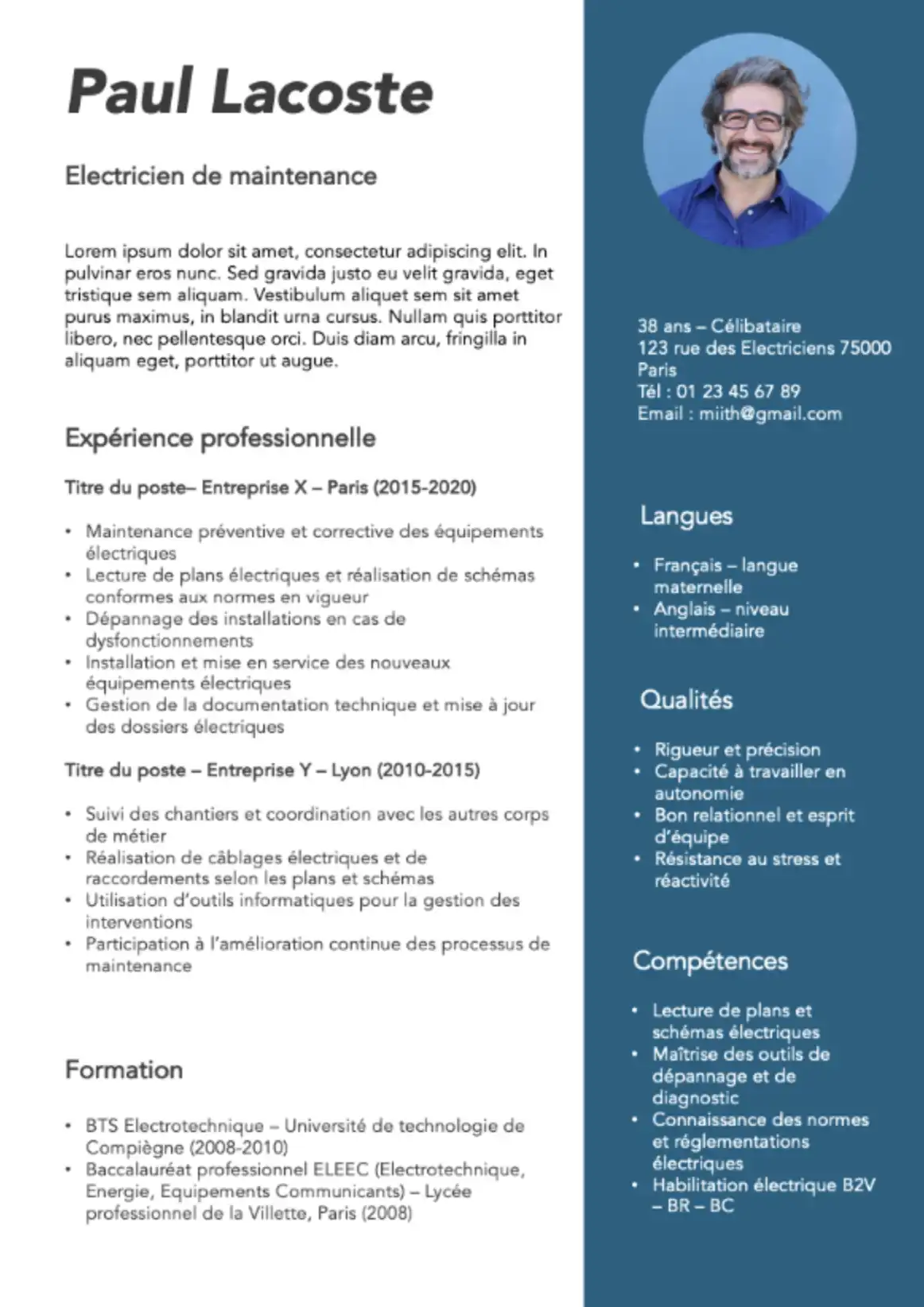 CV Rédigé